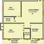 Uniplus Roseberry (2BHK+2T (875 sq ft) 875 sq ft) Uniplus Roseberry (2BHK+2T (875 sq ft) 875 sq ft)