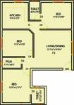 Uniplus Roseberry (3BHK+2T (1,099 sq ft) + Pooja Room 1099 sq ft) Uniplus Roseberry (3BHK+2T (1,099 sq ft) + Pooja Room 1099 sq ft)