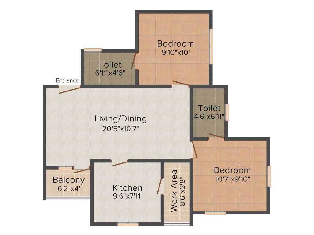 Kalyan Opal (2BHK+2T (905 sq ft) 905 sq ft) Kalyan Opal (2BHK+2T (905 sq ft) 905 sq ft)