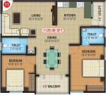 NCN Diamond (2BHK+2T (1,120 sq ft) 1120 sq ft) NCN Diamond (2BHK+2T (1,120 sq ft) 1120 sq ft)