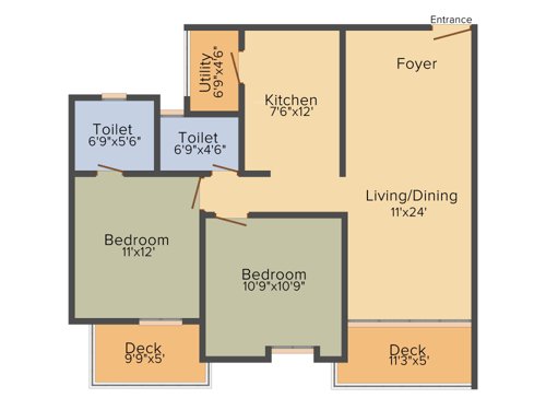 Dasta Concerto (2BHK+2T (1,148 sq ft) 1148 sq ft) Dasta Concerto (2BHK+2T (1,148 sq ft) 1148 sq ft)