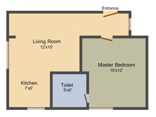 Sri Dwaraka Sai Brundavan (1BHK+1T (546 sq ft) 546 sq ft)