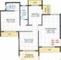 Floor Plan (2BHK+2T (1,050 sq ft) 1050 sq ft) Mauli Enterprises Krupa Floor Plan (2BHK+2T (1,050 sq ft) 1050 sq ft)