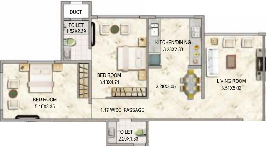 Concrete Sai Srishti (2BHK+2T (1,500 sq ft) 1500 sq ft) Concrete Sai Srishti (2BHK+2T (1,500 sq ft) 1500 sq ft)