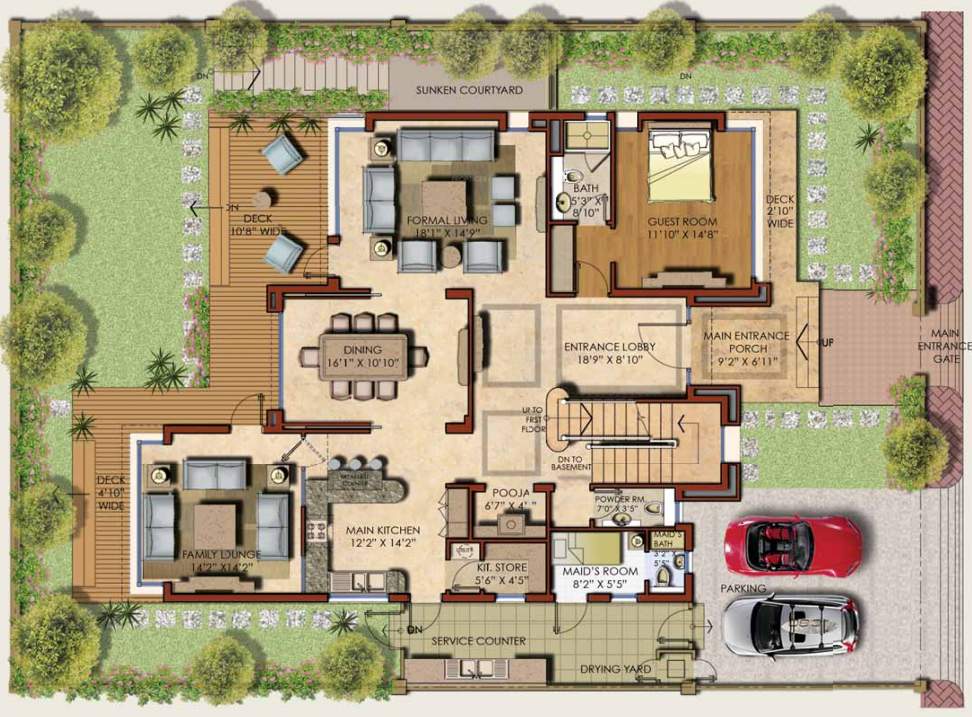 the north park Floor Plan Ground Floor Plan