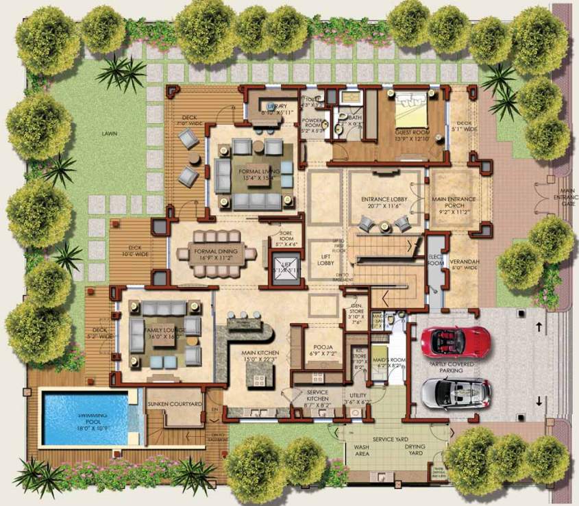 the north park Floor Plan Ground Floor Plan