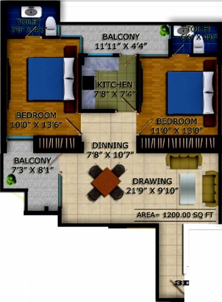 Safe Classic (2BHK+2T (1,200 sq ft) 1200 sq ft) Safe Classic (2BHK+2T (1,200 sq ft) 1200 sq ft)