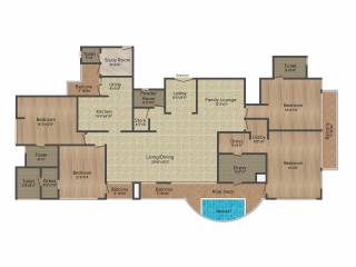 Rudra Uno (4BHK+4T (3,900 sq ft)   Study Room 3900 sq ft)
