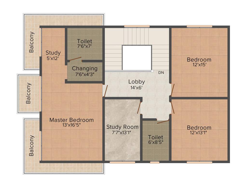 Dream Avenue Villa (4BHK+4T (2,569 sq ft)   Study Room 2569 sq ft)