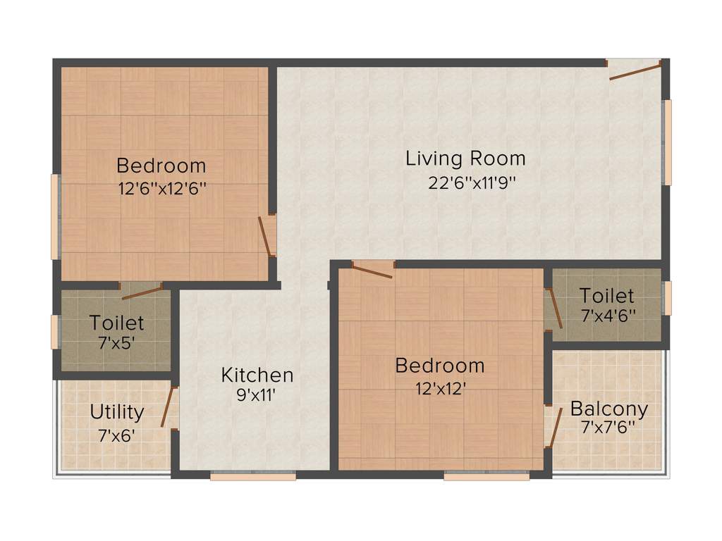 Sree Sai Shreya Constructions Bhanu Jahnavi (2BHK+2T (1,172 sq ft) 1172 sq ft)
