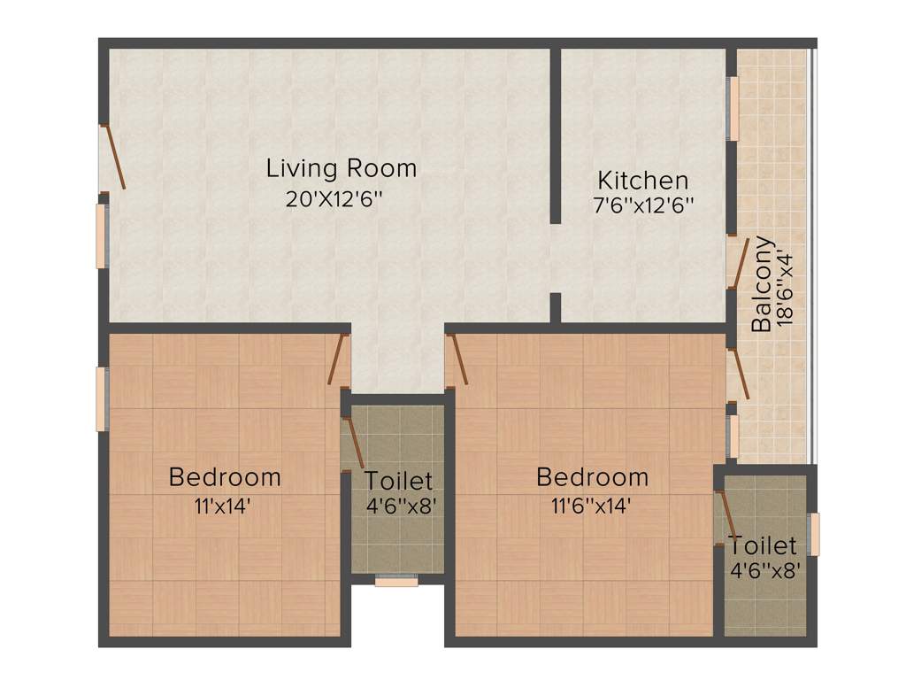 Sree Sai Shreya Constructions Bhanu Jahnavi (2BHK+2T (1,184 sq ft) 1184 sq ft)