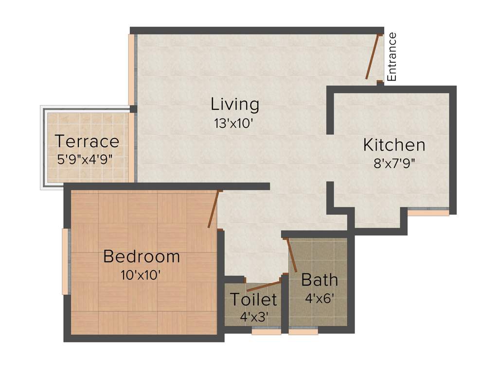 Meghaswana Bhakti Iris (1BHK+2T (546 sq ft) 546 sq ft)