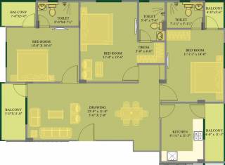 Living Aadya (3BHK+3T (1,790 sq ft) 1790 sq ft) Living Aadya (3BHK+3T (1,790 sq ft) 1790 sq ft)