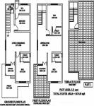 Express Silver Mound Villas Floor Plan (3BHK+3T (1,674 sq ft) 1674 sq ft)