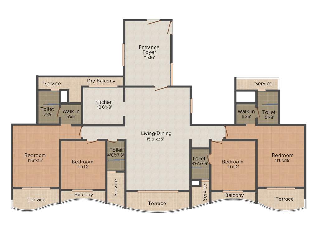 Paradise Sai Mannat (4BHK+4T (3,275 sq ft) 3275 sq ft)