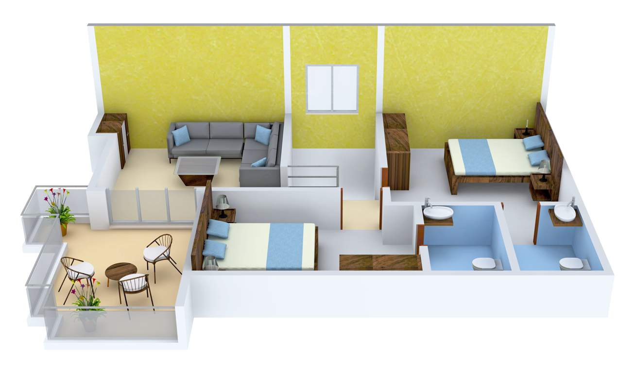 Concorde Napa Valley (3BHK+3T (1,898 sq ft) 1898 sq ft)