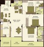Living The Royal Saket (3BHK+3T (2,100 sq ft) + Study Room 2100 sq ft) Living The Royal Saket (3BHK+3T (2,100 sq ft) + Study Room 2100 sq ft)