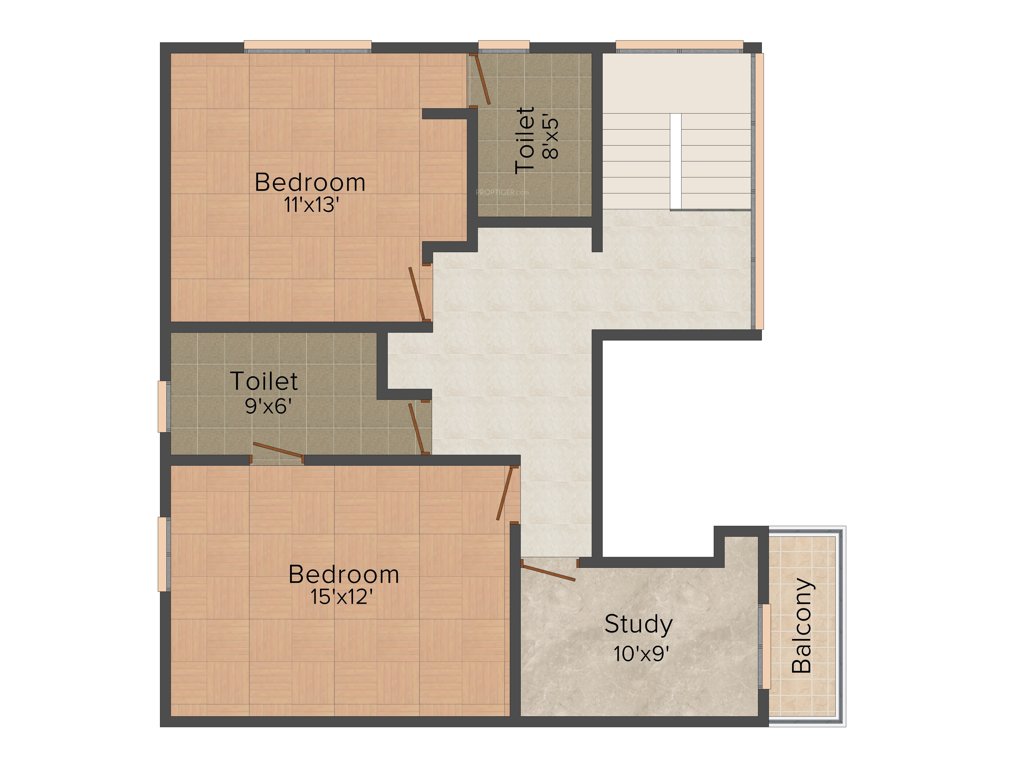 Omega Orchid Heights (3BHK+3T (2,200 sq ft) + Study Room 2200 sq ft)