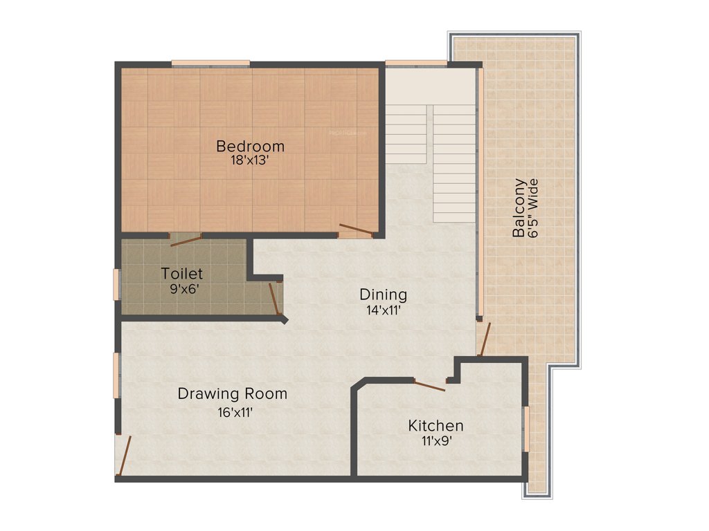 Omega Orchid Heights (3BHK+3T (2,200 sq ft) + Study Room 2200 sq ft)