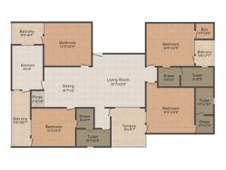 Aashish The Foresta (4BHK+3T (2,652 sq ft) + Pooja Room 2652 sq ft)