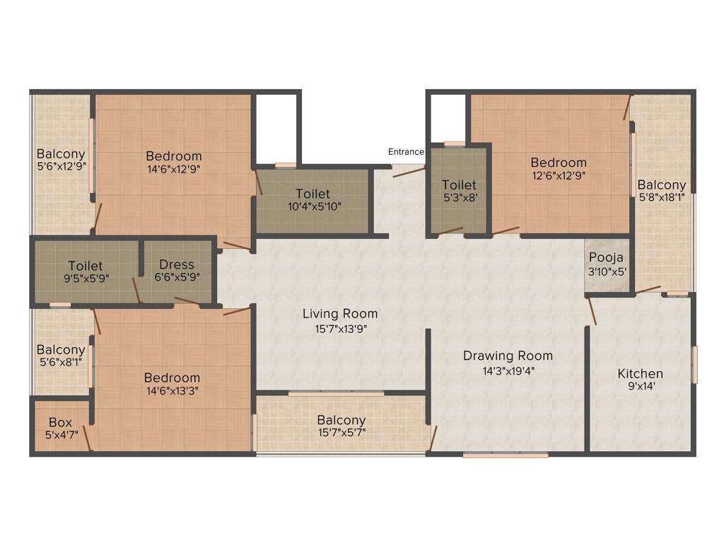 Aashish The Foresta (3BHK+3T (2,467 sq ft) + Pooja Room 2467 sq ft)