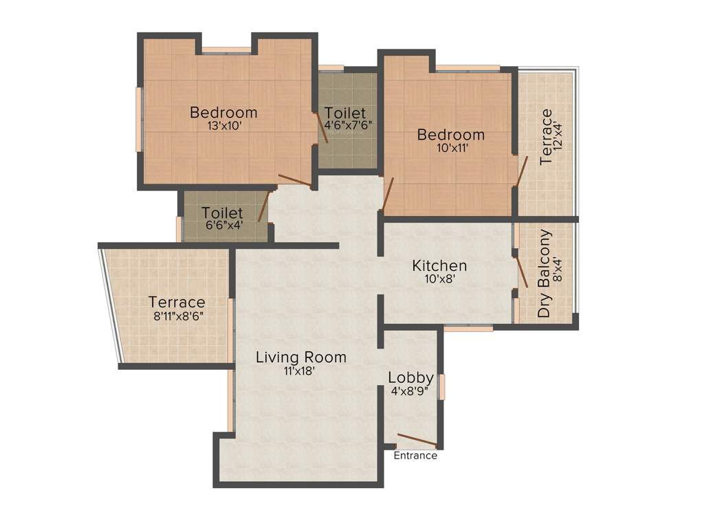 Vishal Krishnas Blessing (2BHK+2T (1,095 sq ft) 1095 sq ft)