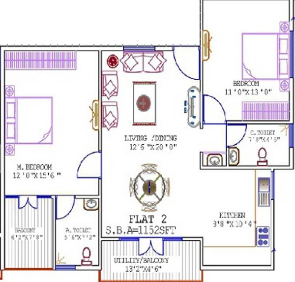 Karnataka Sai Sudha Residency (2BHK+2T (1,152 sq ft) 1152 sq ft) Karnataka Sai Sudha Residency (2BHK+2T (1,152 sq ft) 1152 sq ft)