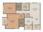 Akshat Kanak Prabha (2BHK+2T (1,460 sq ft) + Study Room 1460 sq ft)