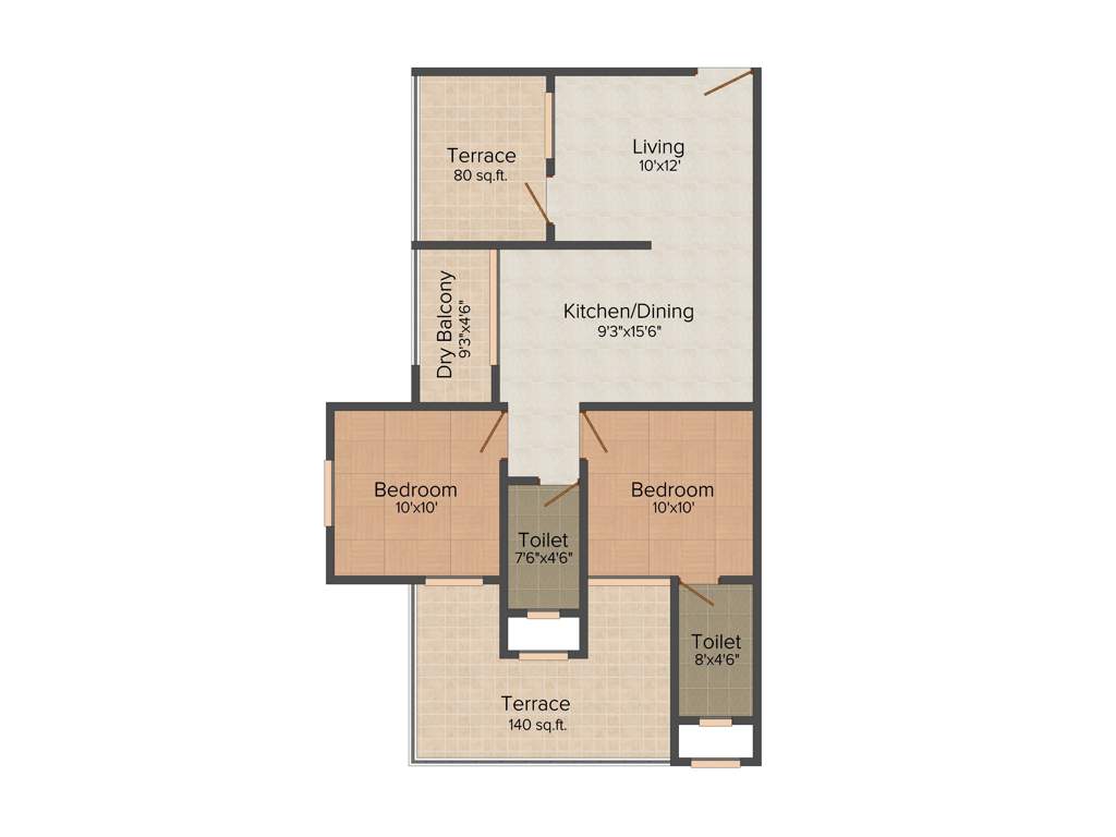 Om Sai Shiv Sai (2BHK+2T (1,090 sq ft) 1090 sq ft)