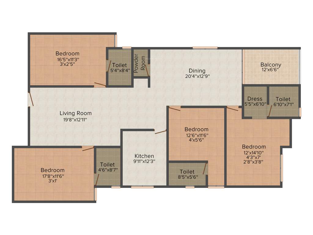 Shivgyan Luxora (4BHK+5T (2,570 sq ft) 2570 sq ft)