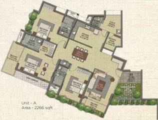 Malabar Grand Oak (3BHK+3T (2,266 sq ft) 2266 sq ft)