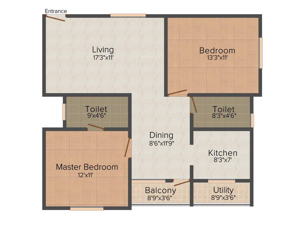 Prasiddhi Enclave (2BHK+2T (1,040 sq ft) 1040 sq ft)