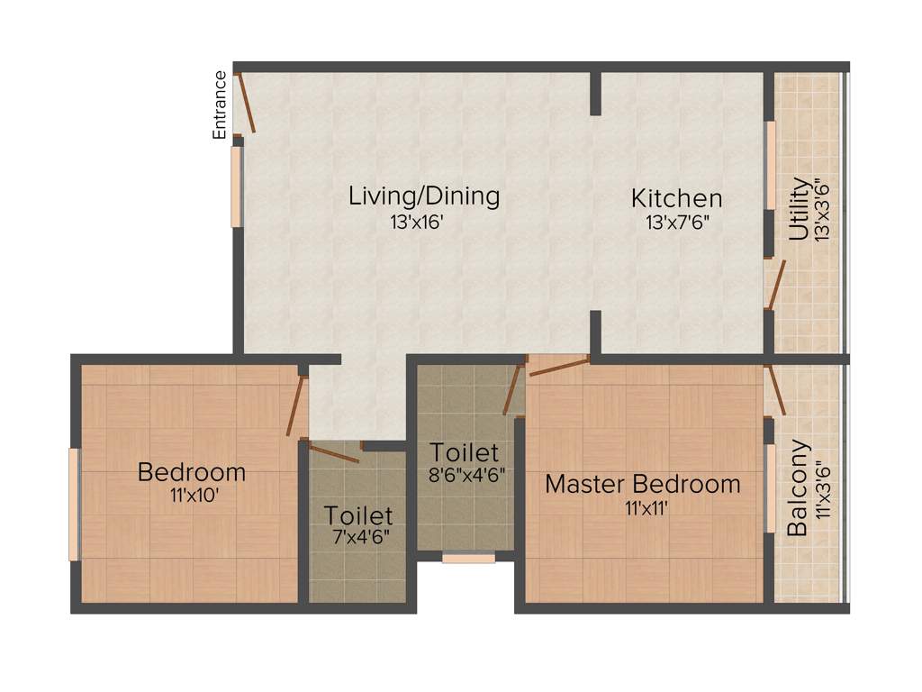 Prasiddhi Enclave (2BHK+2T (970 sq ft) 970 sq ft)