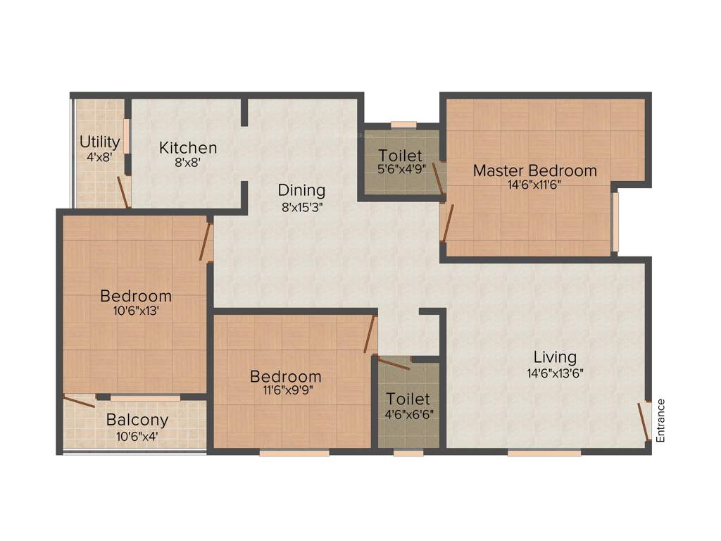 Prasiddhi Enclave (3BHK+2T (1,355 sq ft) 1355 sq ft)