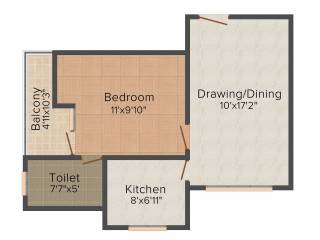 Aashish Acacia (1BHK+1T (614 sq ft) 614 sq ft) Aashish Acacia (1BHK+1T (614 sq ft) 614 sq ft)