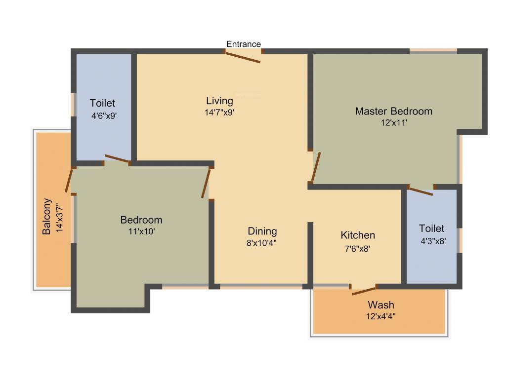 India The Acqua Allodium (2BHK+2T (1,019 sq ft) 1019 sq ft) India The Acqua Allodium (2BHK+2T (1,019 sq ft) 1019 sq ft)
