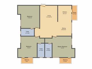 India Prashamal Provence (3BHK+3T (1,470 sq ft) 1470 sq ft) India Prashamal Provence (3BHK+3T (1,470 sq ft) 1470 sq ft)