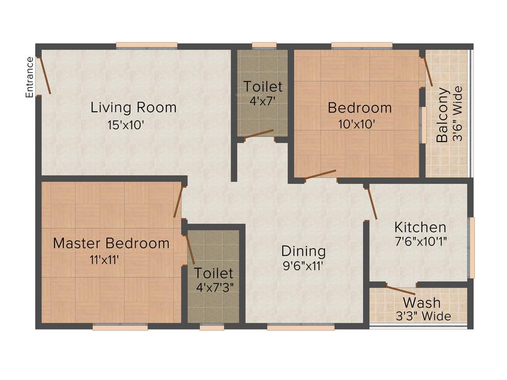 Srinivasa Suvarna Srinivasam (2BHK+2T (990 sq ft) 990 sq ft)