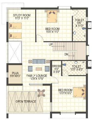  richmond villas Floor Plan First Floor Plan