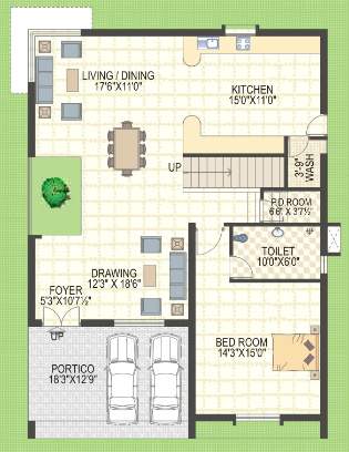  richmond villas Floor Plan Ground Floor Plan