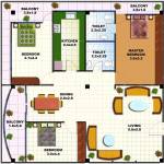 Krishna Kalyan Garden View (3BHK+2T (2,045 sq ft) 2045 sq ft)