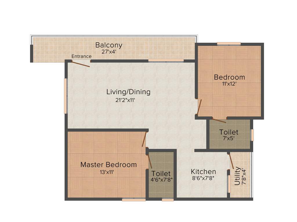 Navajyothi Ruthu (2BHK+2T (1,125 sq ft) 1125 sq ft)