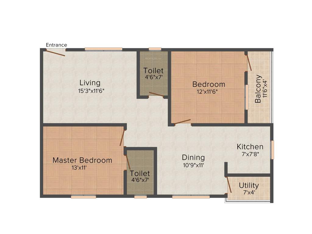 Navajyothi Ruthu (2BHK+2T (1,108 sq ft) 1108 sq ft)