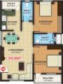 Navajyothi Ruthu (2BHK+2T (1,075 sq ft) 1075 sq ft) Navajyothi Ruthu (2BHK+2T (1,075 sq ft) 1075 sq ft)