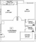 A P Aakarshna (2BHK+2T (885 sq ft) 885 sq ft)