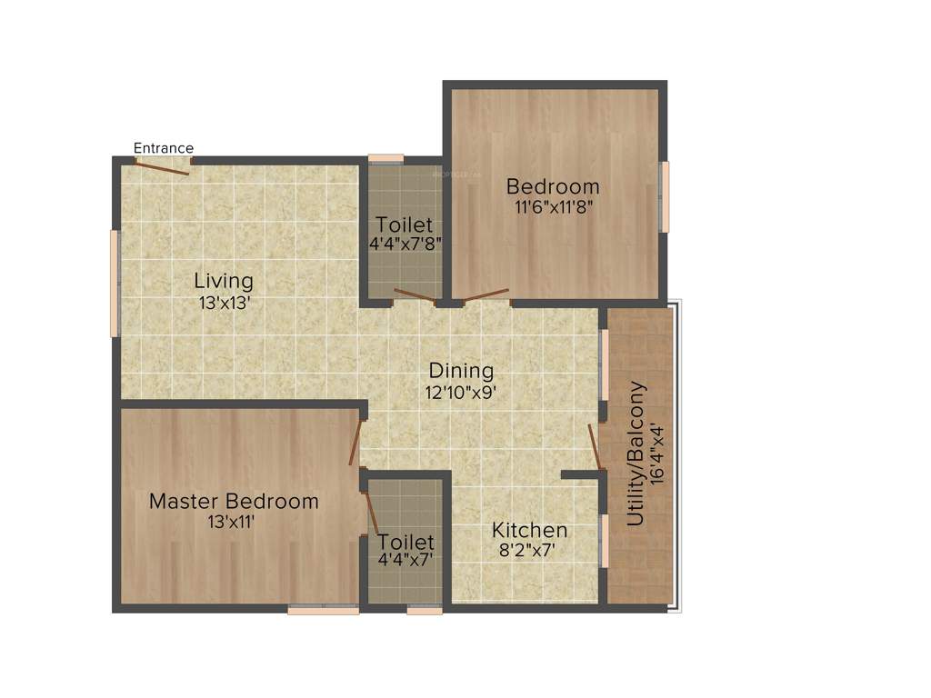 Navajyothi Rajamatha Grant (2BHK+2T (1,060 sq ft) 1060 sq ft)