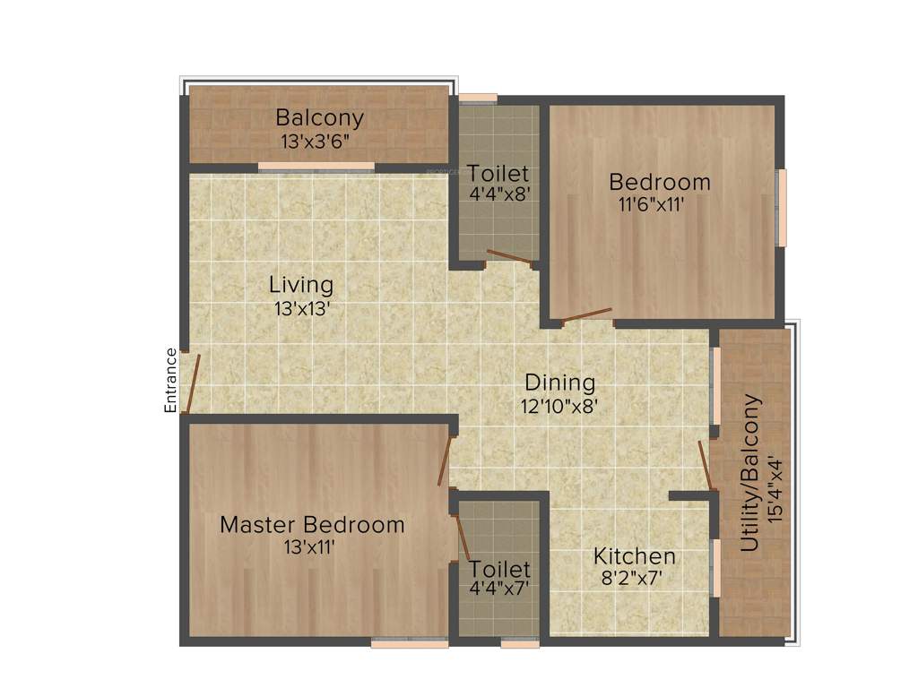 Navajyothi Rajamatha Grant (2BHK+2T (1,086 sq ft) 1086 sq ft)