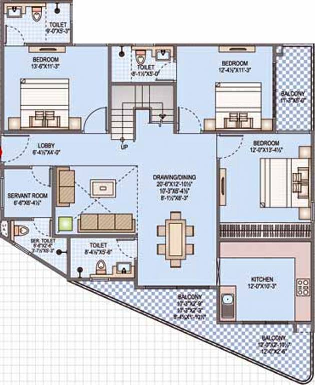 Shivgyan Casa prime (4BHK+5T (2,520 sq ft) + Servant Room 2520 sq ft)