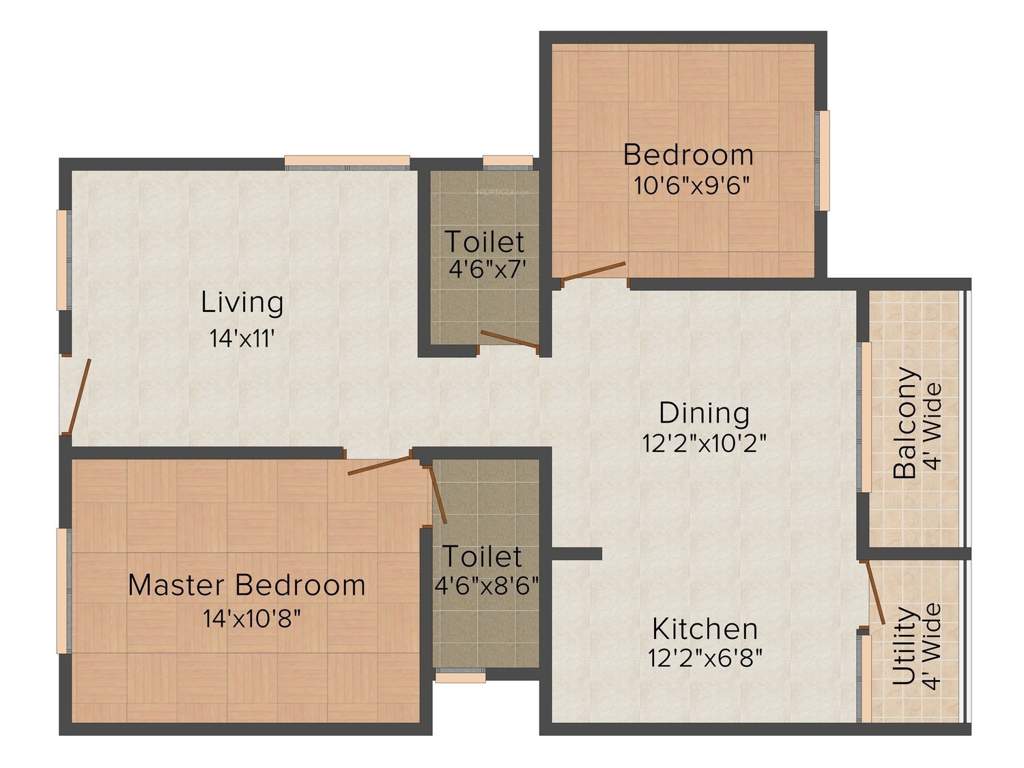 Mana Karmel (2BHK+2T (1,028 sq ft) 1028 sq ft)