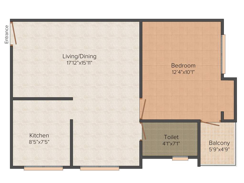 Navani Parijatham (1BHK+1T (634 sq ft) 634 sq ft)